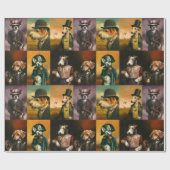 Hondenrassen papier voor opvulling (Vlak)