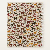 Hondenrassen Silhouettes Patroon Planner (Achterkant)