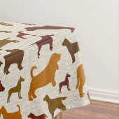 Hondenrassen Silhouettes Patroon Tafelkleed (Voorbeeld)