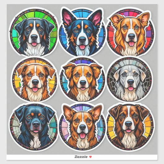 Hondenrassen Sticker (Vel)