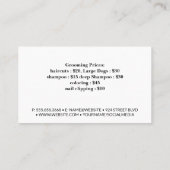 Hondenrassen | Verzorgingsgereedschap voor huisdie Visitekaartje (Achterkant)