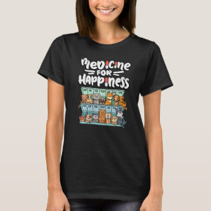 hondenrassen voor de pillen van gelukkige dieren t-shirt