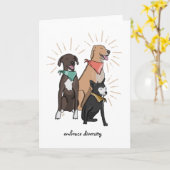 Hondenrassen voor redding van Wenskaart voor versc Kaart (Gele Bloem)