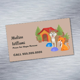 Hondenredding Magnetisch Visitekaartje