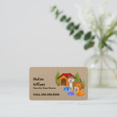 Hondenredding Visitekaartje (Staand voorkant)