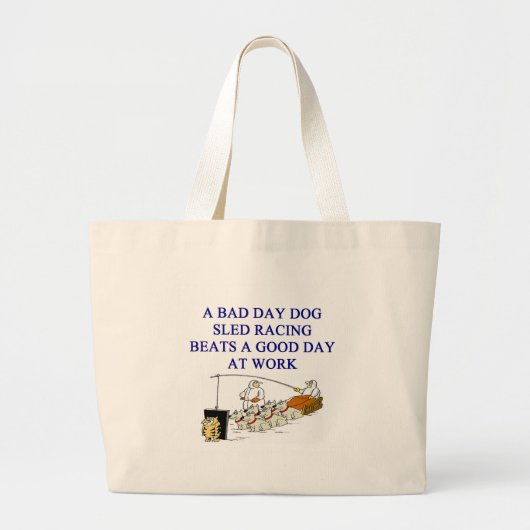hondenrennen grote tote bag (Voorkant)