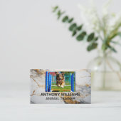 Hondenrennen in het park visitekaartje (Staand voorkant)