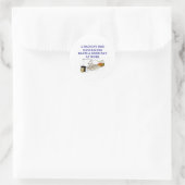 hondenrennen ronde sticker (Tas)