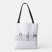 Hondenreuzen Tote Bag (Achterkant)
