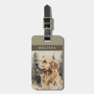 Hondenriemkaarten voor bagage Golden Retriever Bagagelabel