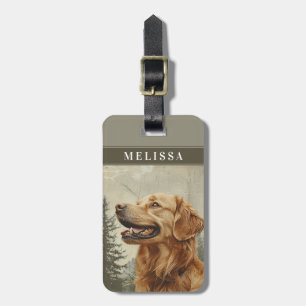 Hondenriemkaarten voor bagage Golden Retriever Bagagelabel