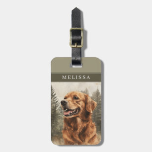 Hondenriemkaarten voor bagage Golden Retriever Bagagelabel