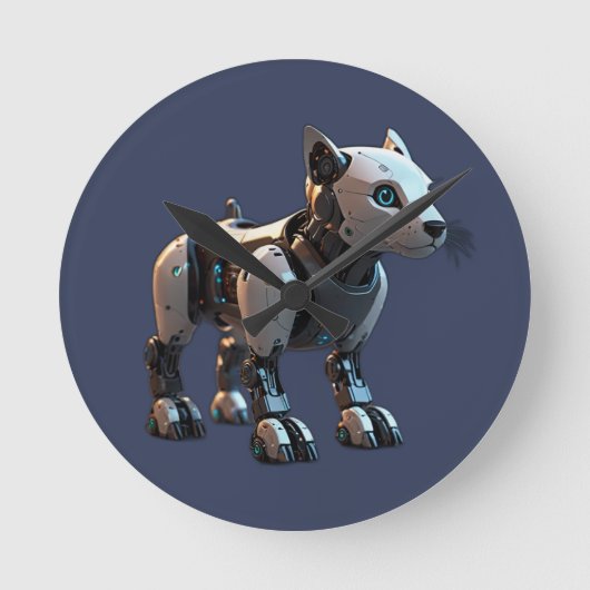 hondenrobot ronde klok (Voorkant)