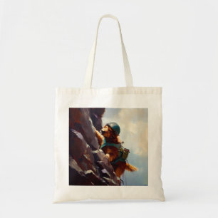 Hondenrots klimmen tote bag