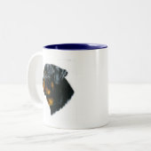 hondenrottweiler tweekleurige koffiemok (Voorkant links)