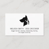 hondenschaar | dierenverzorger afsprakenkaartje (Voorkant)