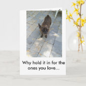 Hondenscheet Kaart (Gele Bloem)