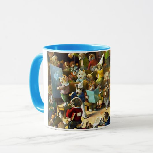 Hondenschool van Louis Wain Mok (Voorkant links)