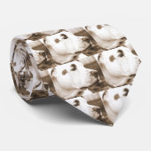 hondensepia kleurhaatakte niet kweken stropdas (Opgerold)