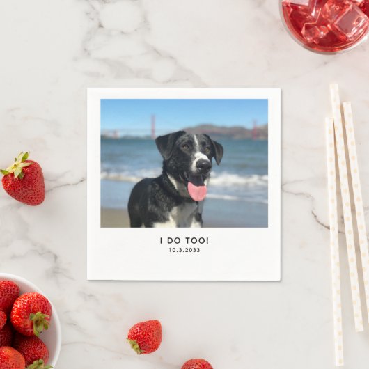 Hondenservetten Custom Ik doe ook bruiloft servett Servet (Insitu)