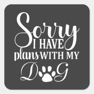 hondenshampoo vierkante sticker