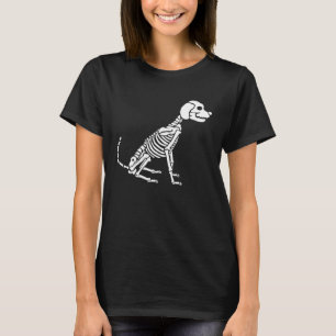 Hondenskelet Halloween Pet Horror Puppy Botten X R T-shirt