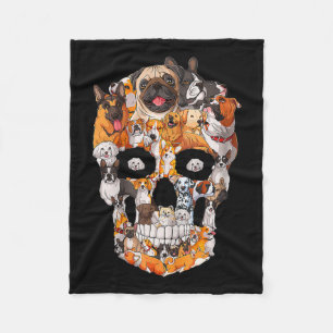 Hondenskelet Hondenpoot Liefhebber Halloween Honds Fleece Deken