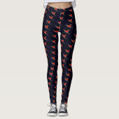 Hondenslee op sterren leggings (Voorkant)