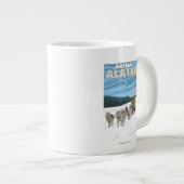Hondenslee-scenes - Katmai, Alaska Grote Koffiekop (Voorkant rechts)