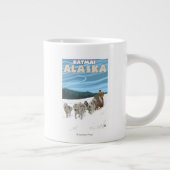 Hondenslee-scenes - Katmai, Alaska Grote Koffiekop (Rechts)