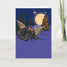 Hondensneeuwengel Feestdagen Kaart