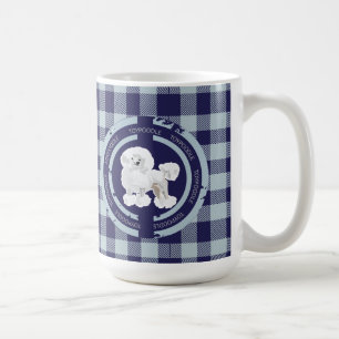 HONDENSPEELGOED POODLE (BLAUW) KOFFIEMOK