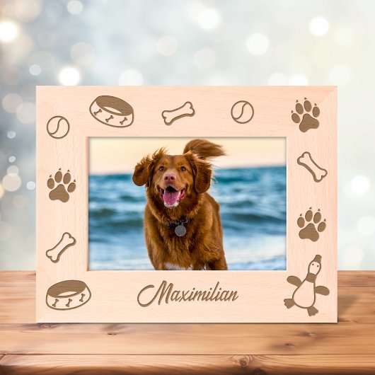 Hondenspeelgoed Schaal Paw Prints 7x5 Gegraveerde Lijstjes