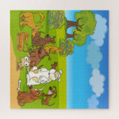 Hondenspeeltuin Puzzelpret Legpuzzel (Horizontaal)