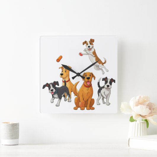 Hondenspel Vierkante Klok (Huis)