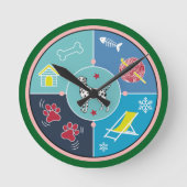 hondenspullen ronde klok (Voorkant)