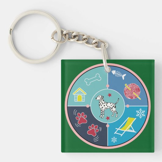 hondenspullen sleutelhanger (voorkant)