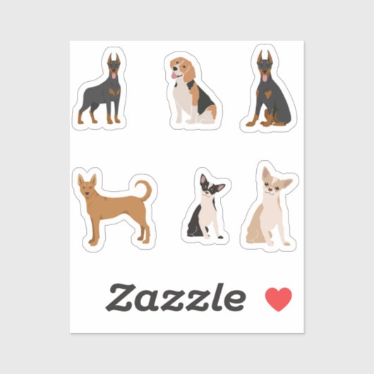 hondensticker sticker (Vel)