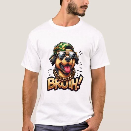 Hondenstijl T-shirt (Voorkant)