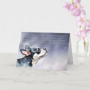 Hondensympathie condoleert Boston Terrier Spiritue Kaart