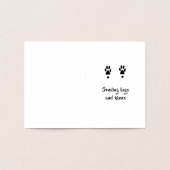 hondensympathie gouden folie kaart van dalDesignNZ (Binnen)