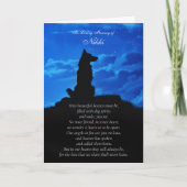 Hondensympathie met Spiritueel gedicht Border Coll Kaart (Voorkant)