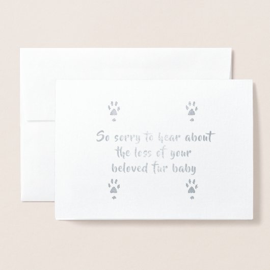 hondensympathiekaart van dalDesignNZ Folie Kaarten (Voorkant met envelop)