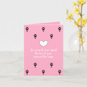 hondensympathiekaart van dalDesignNZ Kaart (Gele Bloem)