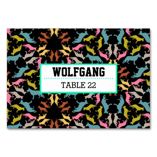 Hondentafelkaarten Kaart (Voorkant)
