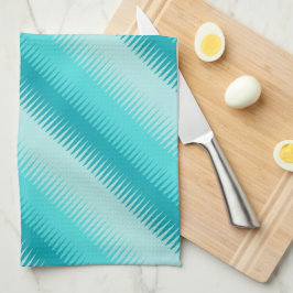 Hondentand aqua turquoise blauwgroen patroon aange theedoek