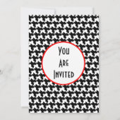 Hondentand Feest Uitnodiging (Achterkant)