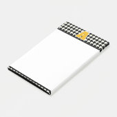 Hondentand monogram post-it® notes (Schuin)