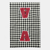 Hondentand monogram theedoek (Verticaal)