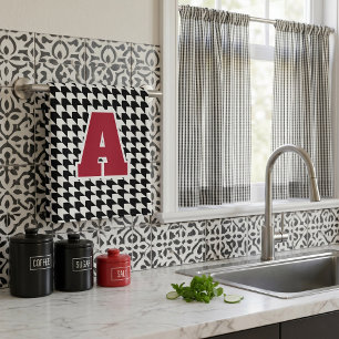 Hondentand monogram theedoek